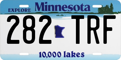 MN license plate 282TRF