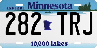 MN license plate 282TRJ