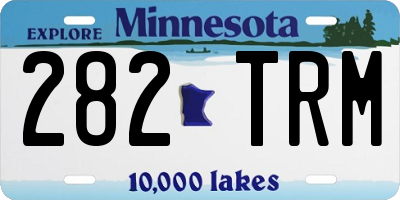 MN license plate 282TRM