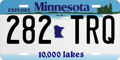 MN license plate 282TRQ