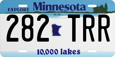 MN license plate 282TRR