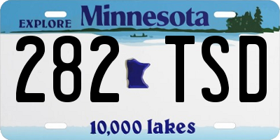 MN license plate 282TSD