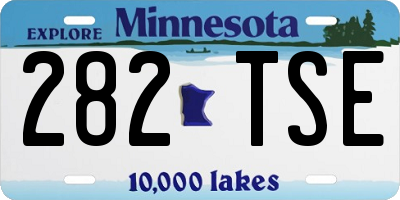 MN license plate 282TSE