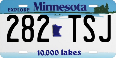 MN license plate 282TSJ