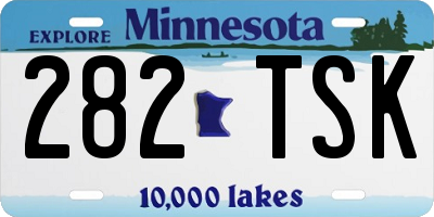 MN license plate 282TSK
