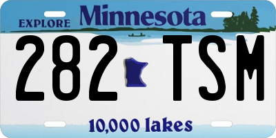 MN license plate 282TSM