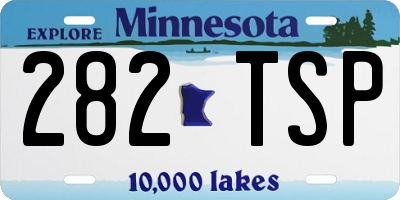 MN license plate 282TSP