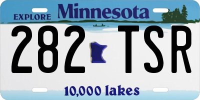 MN license plate 282TSR