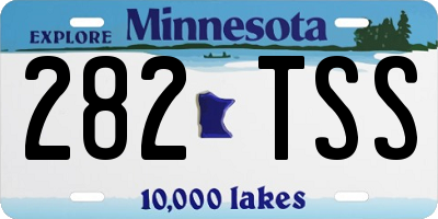 MN license plate 282TSS