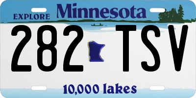 MN license plate 282TSV