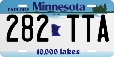 MN license plate 282TTA