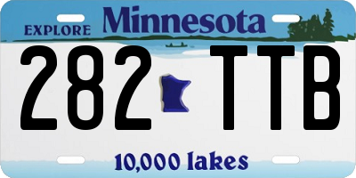 MN license plate 282TTB