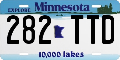 MN license plate 282TTD