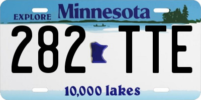MN license plate 282TTE