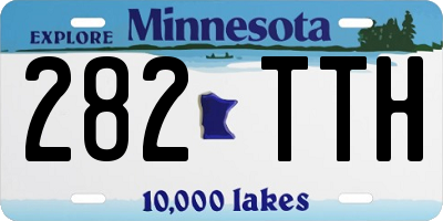 MN license plate 282TTH