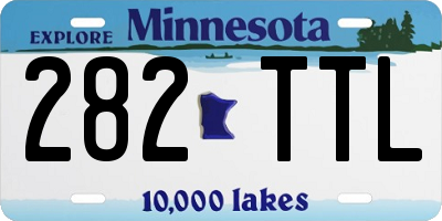 MN license plate 282TTL