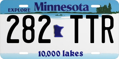 MN license plate 282TTR