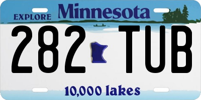 MN license plate 282TUB