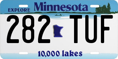 MN license plate 282TUF