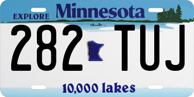 MN license plate 282TUJ