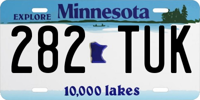MN license plate 282TUK