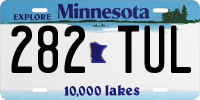 MN license plate 282TUL