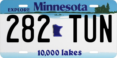 MN license plate 282TUN
