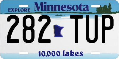 MN license plate 282TUP