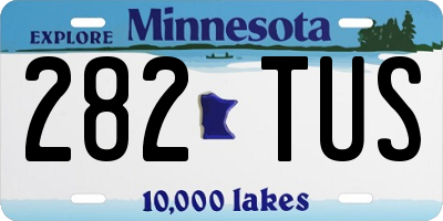 MN license plate 282TUS