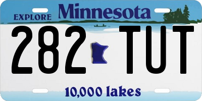 MN license plate 282TUT