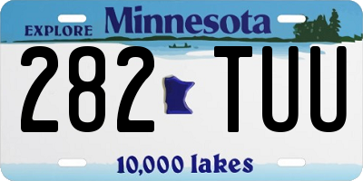 MN license plate 282TUU