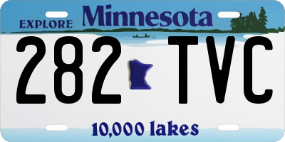 MN license plate 282TVC