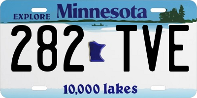 MN license plate 282TVE