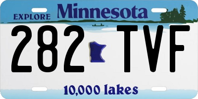 MN license plate 282TVF