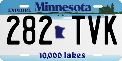 MN license plate 282TVK