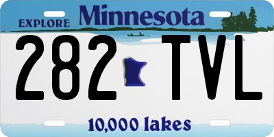 MN license plate 282TVL