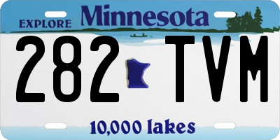 MN license plate 282TVM
