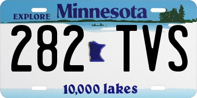 MN license plate 282TVS