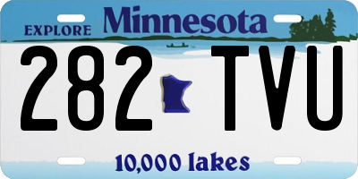 MN license plate 282TVU