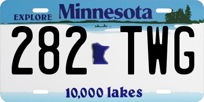 MN license plate 282TWG