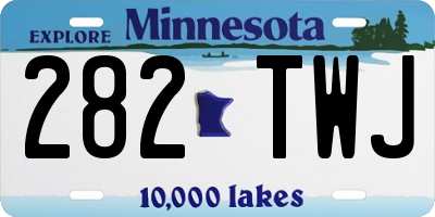 MN license plate 282TWJ