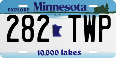MN license plate 282TWP