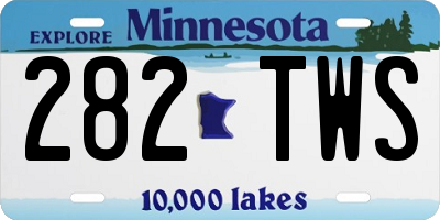 MN license plate 282TWS