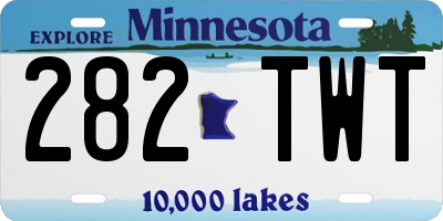 MN license plate 282TWT