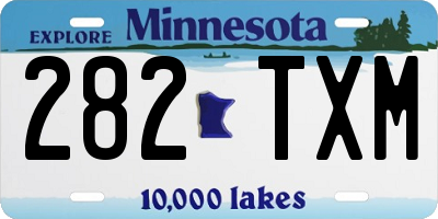 MN license plate 282TXM