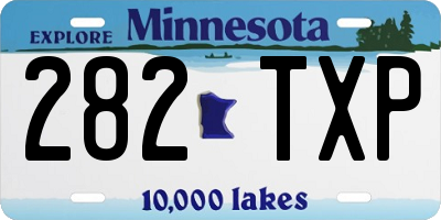 MN license plate 282TXP
