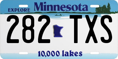 MN license plate 282TXS