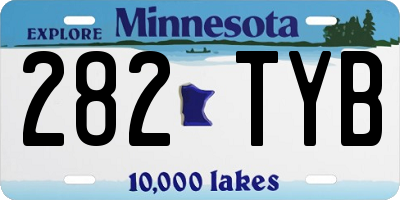 MN license plate 282TYB