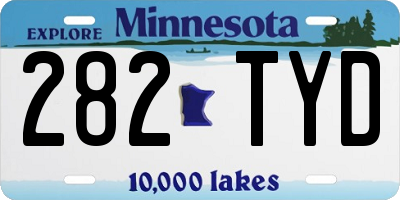 MN license plate 282TYD