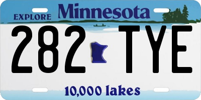 MN license plate 282TYE
